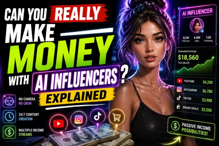 Make money with AI influencers